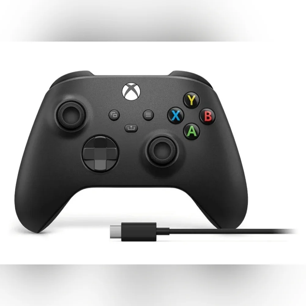 Official Microsoft XBOX Wireless Controller + USB-C Cable [ Black ] NEW